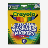 Crayola Washable Markers Broad Line Pack Of 8