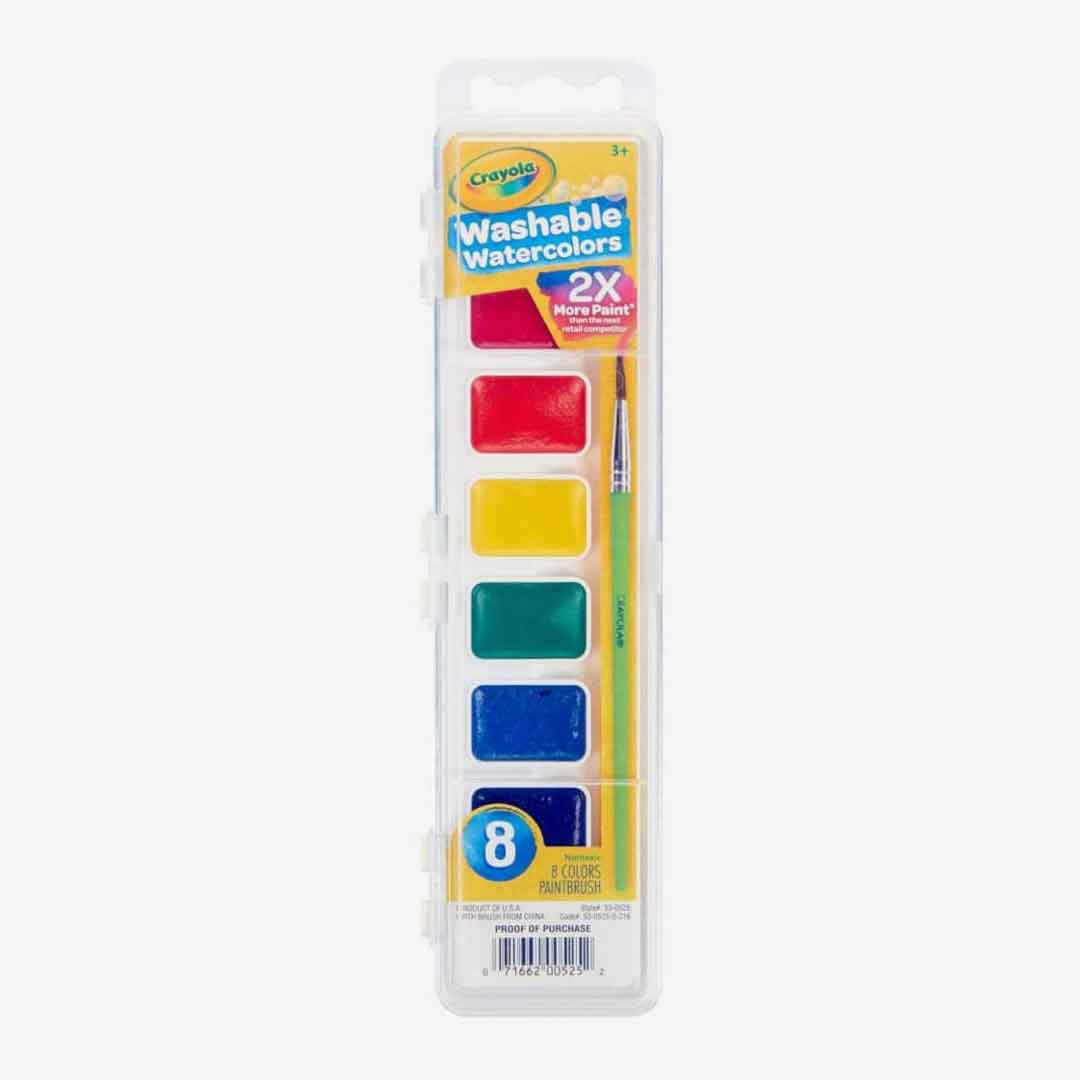 Crayola Washable Watercolor Paint Pack Of 8