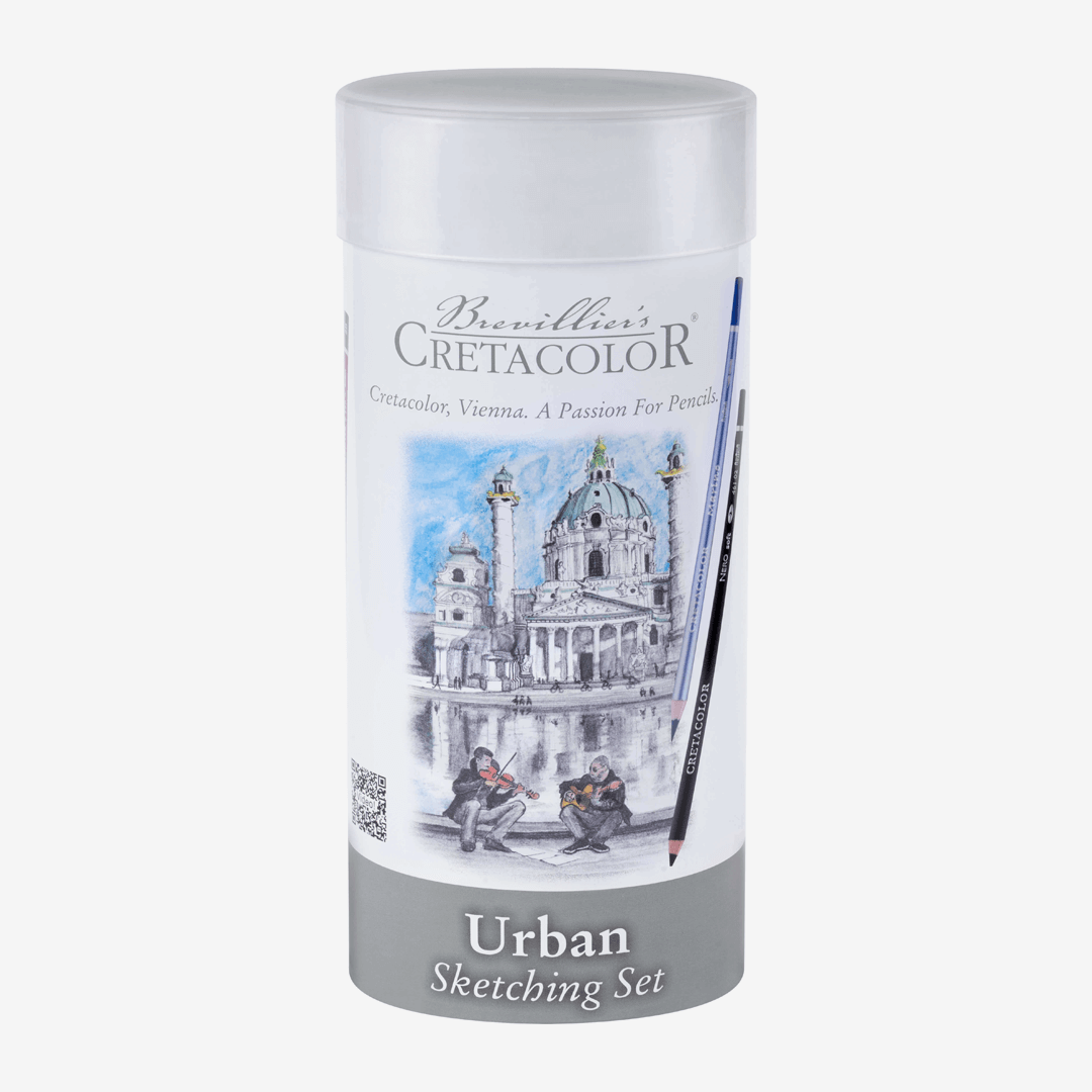 Cretacolor Urban Sketching Oval Tin Set Of 24 Pcs