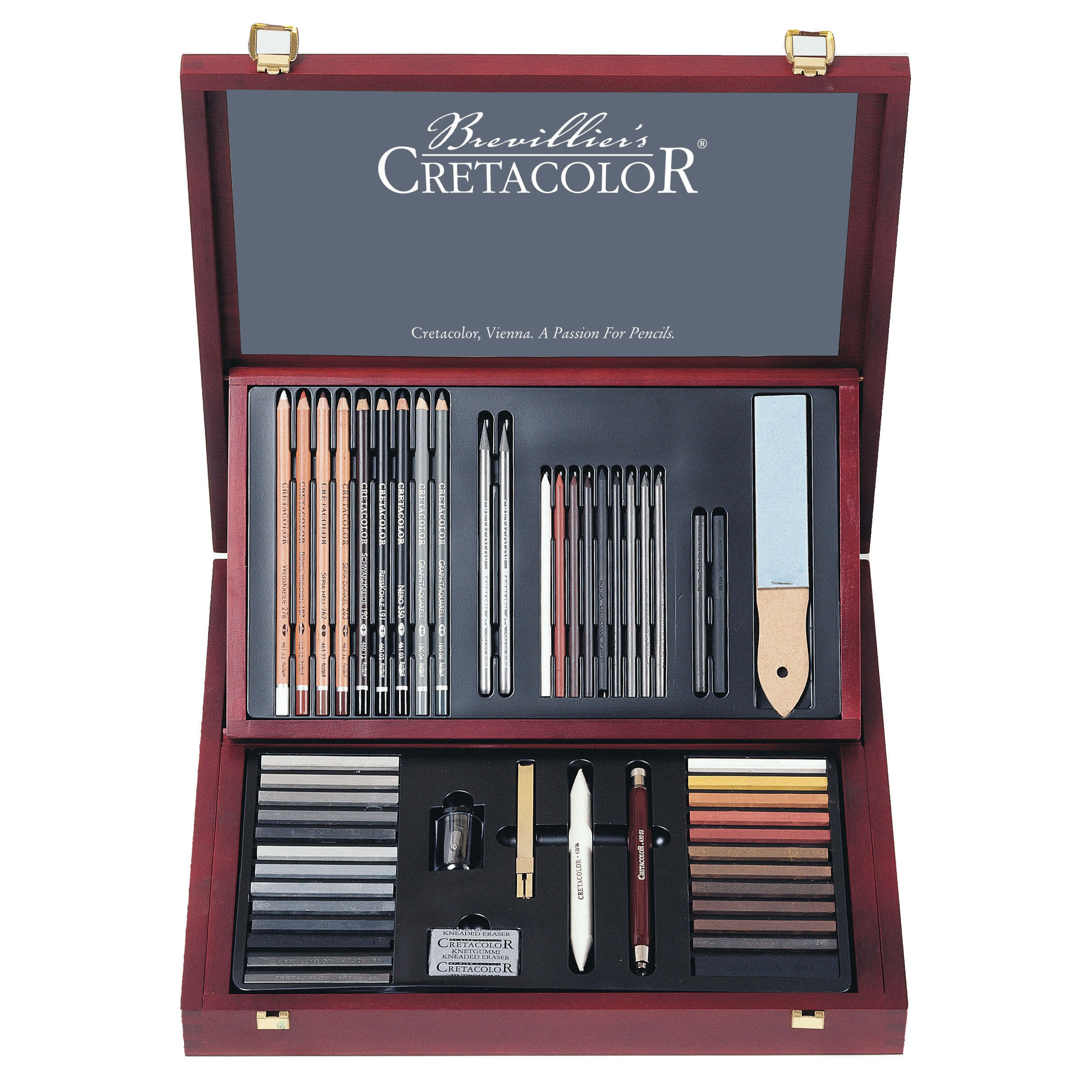 Cretacolor Selection Wooden Case Professional Drawing Set - thestationerycompany.pk