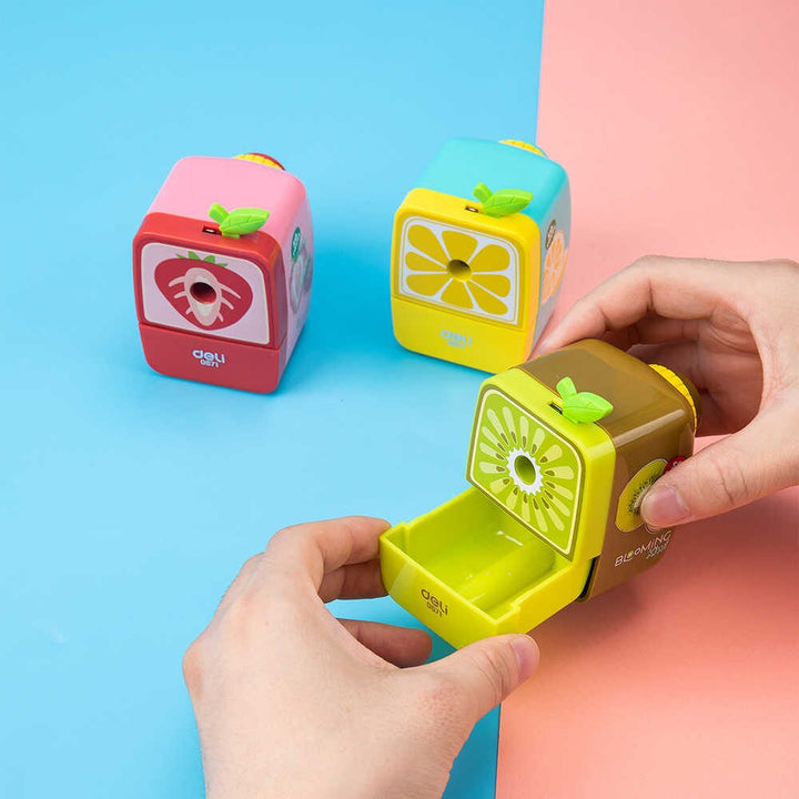 Deli Rotary Pencil Sharpener Fruit Shape E0671 - thestationerycompany.pk