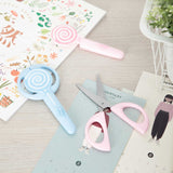 Deli E6069 Scissors Scissors Lovely Lollipop Shape - thestationerycompany.pk