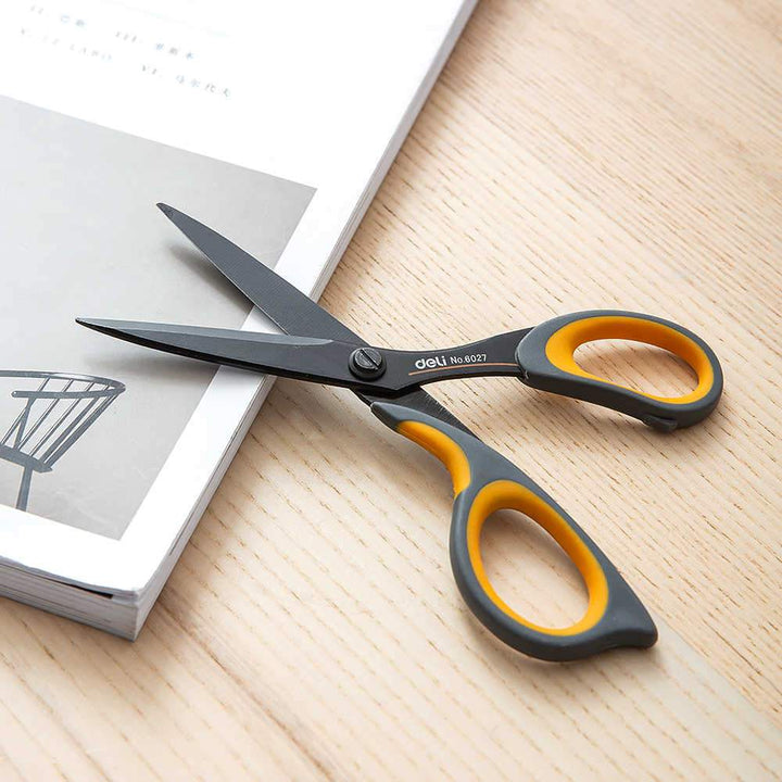 Deli E6027 Metal Office Scissor 175mm Black - thestationerycompany.pk
