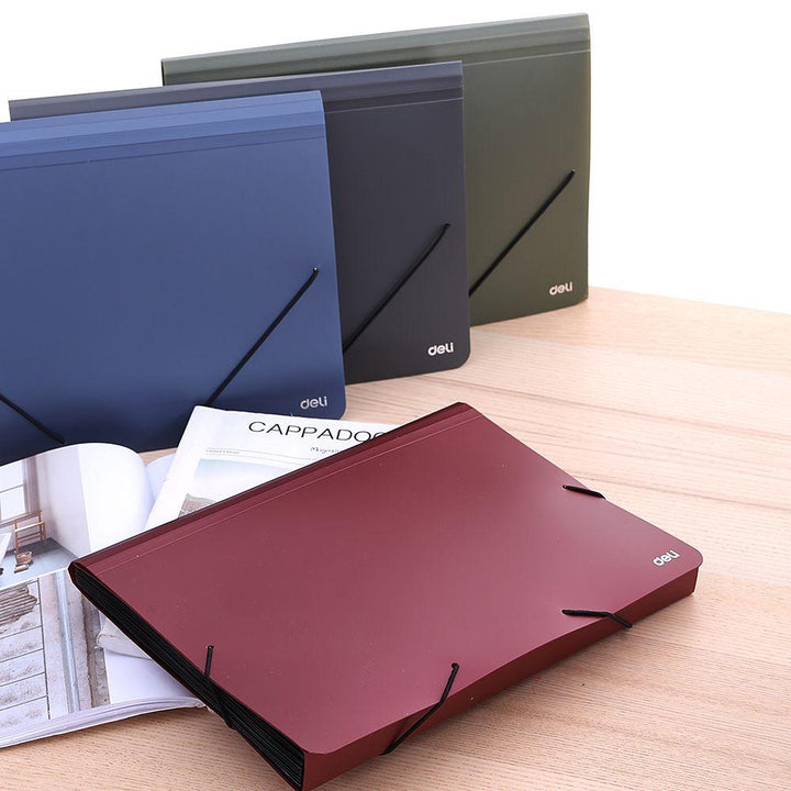 Deli Expanding File 13 Pocket A4 E5551 - thestationerycompany.pk