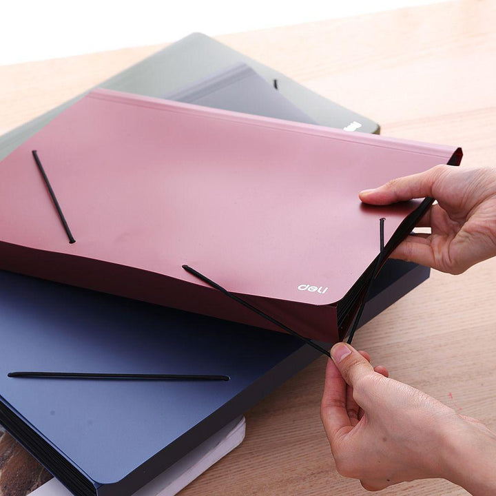 Deli Expanding File 13 Pocket A4 E5551 - thestationerycompany.pk