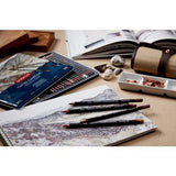 Derwent Tinted Charcoal Pencils Blister Pack Of 6 - thestationerycompany.pk