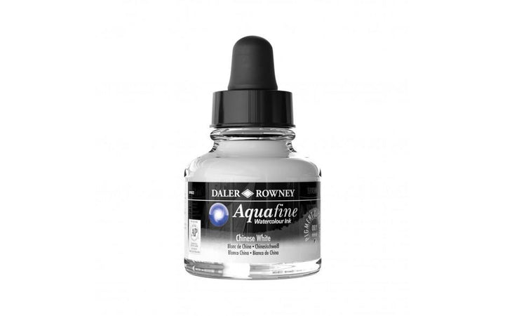 Daler Rowney Aquafine Watercolor Ink White 29.5ML - thestationerycompany.pk