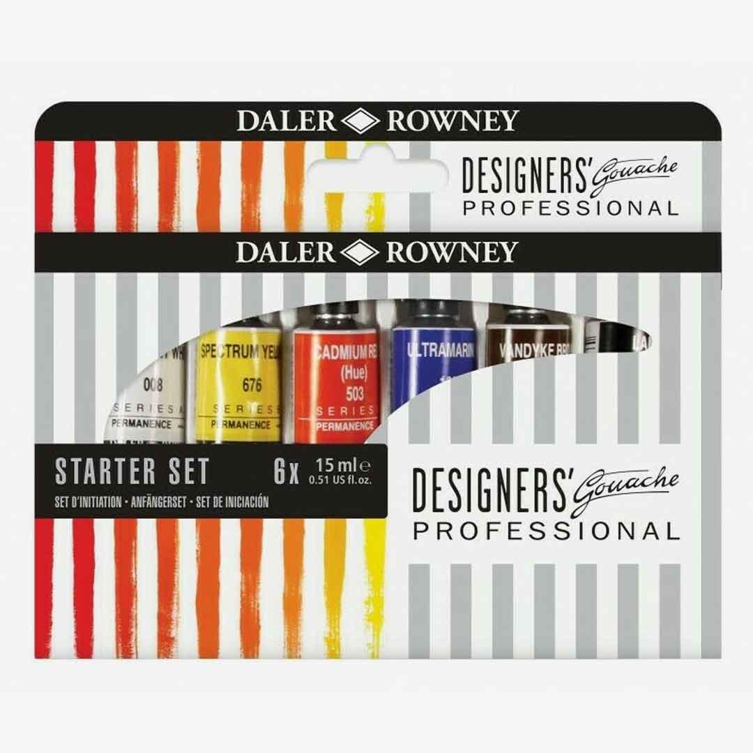 Daler Rowney Designers Gouache Professional Set of 6x15ml