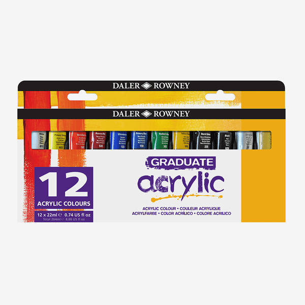 Daler Rowney Graduate Acrylic Introductory Set 12 x 22ml