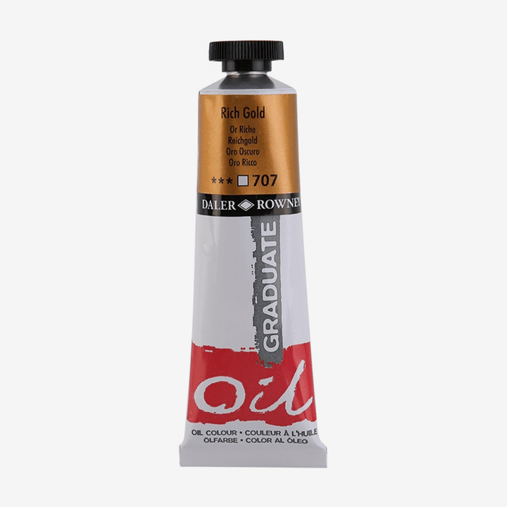 Daler Rowney Graduate Metallic Oil Paint Tubes In 38ml - thestationerycompany.pk