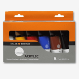 Daler Rowney Simply Acrylic Paint Set 75ml Pack of 6