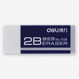 Deli 7536 Eraser Rubber White Small Single Piece