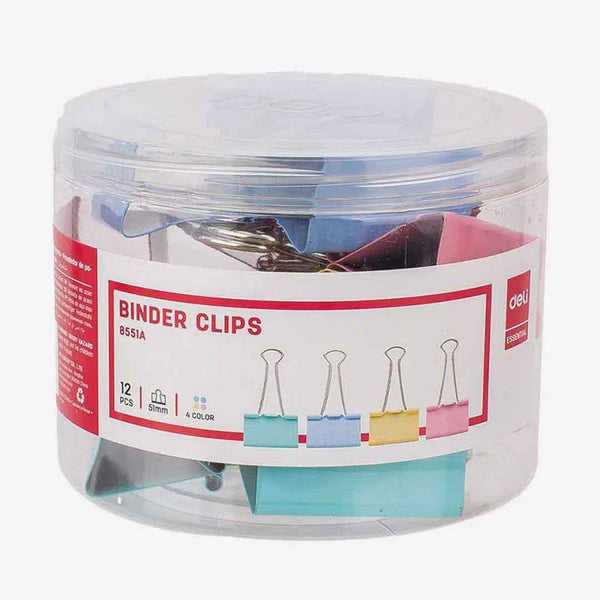 Deli Colorful Binder Clip 8551A 51mm