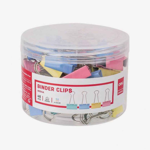 Deli Colorful Binder Clip 8554A 25mm
