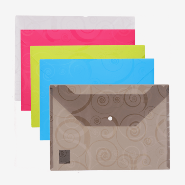 Deli E39640 Deco File Bag Snap A4 - thestationerycompany.pk