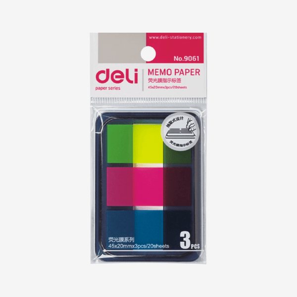Deli Memo Paper Flag Sticky Note E9061 - thestationerycompany.pk