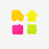 Deli EA03102 Shaped Sticky Notes Neon Color - thestationerycompany.pk