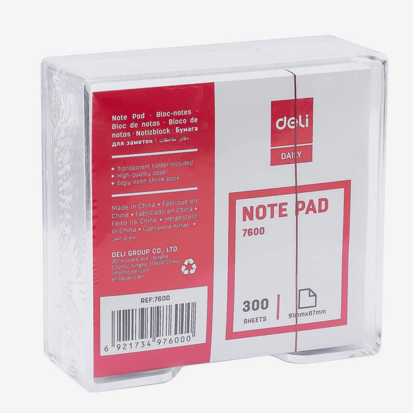 Deli Notepad 91mm x 87mm 7600