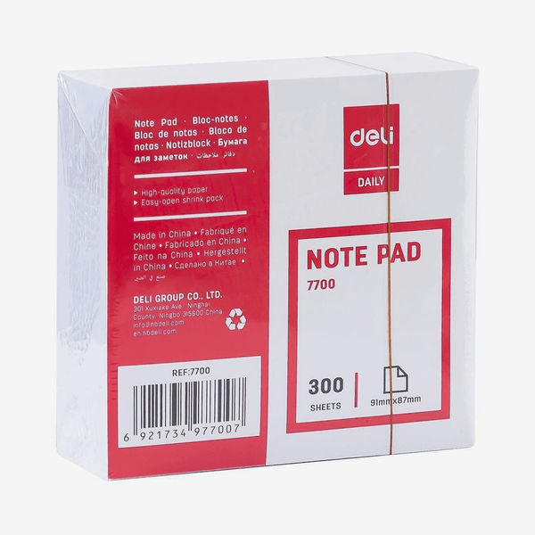 Deli Notepad 91mm x 87mm 7700