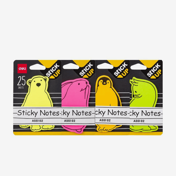 Deli Sticky Notes EA55102 Neon Colors - thestationerycompany.pk