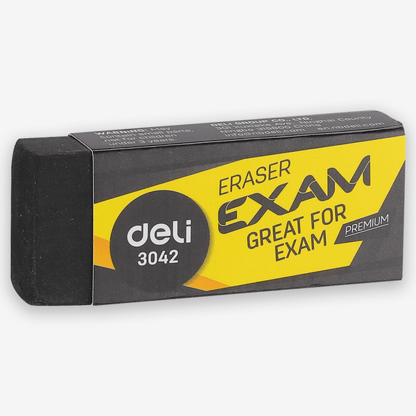 Deli Student Eraser Black E3042