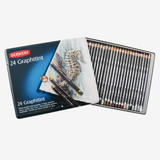 Derwent Graphitint Colored Soluble Graphite Pencils Tin Pack Of 24