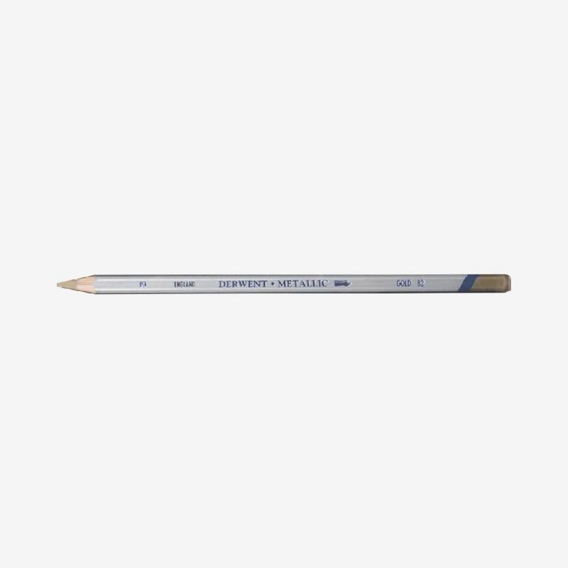 Derwent Metallic Pencils Gold No. 82 Pack Of 12 - thestationerycompany.pk