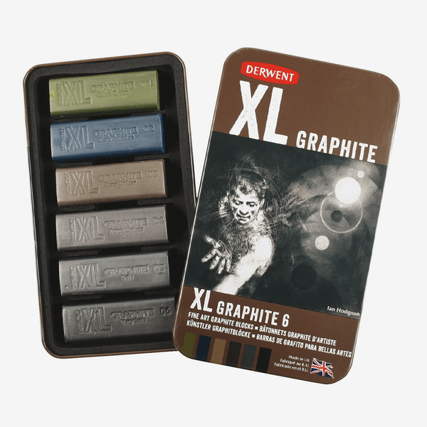 Derwent Natural Graphite Blocks XL Set Of 6