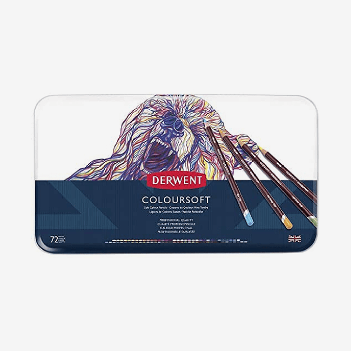 Derwent Soft Color Pencils Tin Sets - thestationerycompany.pk