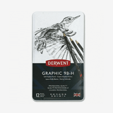 Derwent Soft Graphite Pencil Tin- Pack Of 12