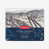 Derwent Tinted Charcoal Pencils Tin Pack Of 24