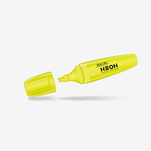Dollar Neon Highlighter 5mm - thestationerycompany.pk