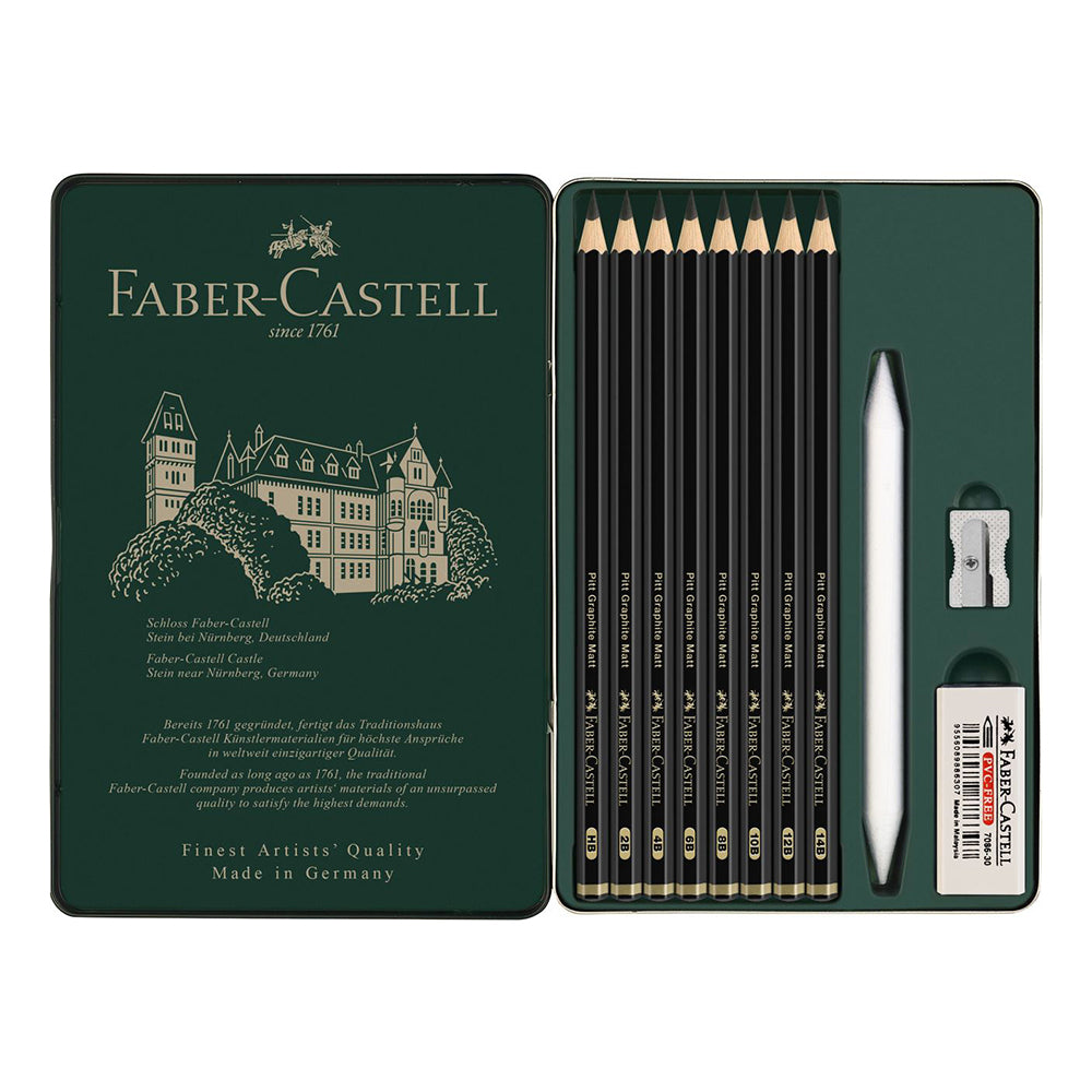 Faber Castell Pitt Graphite Matt Pencil Set of 11