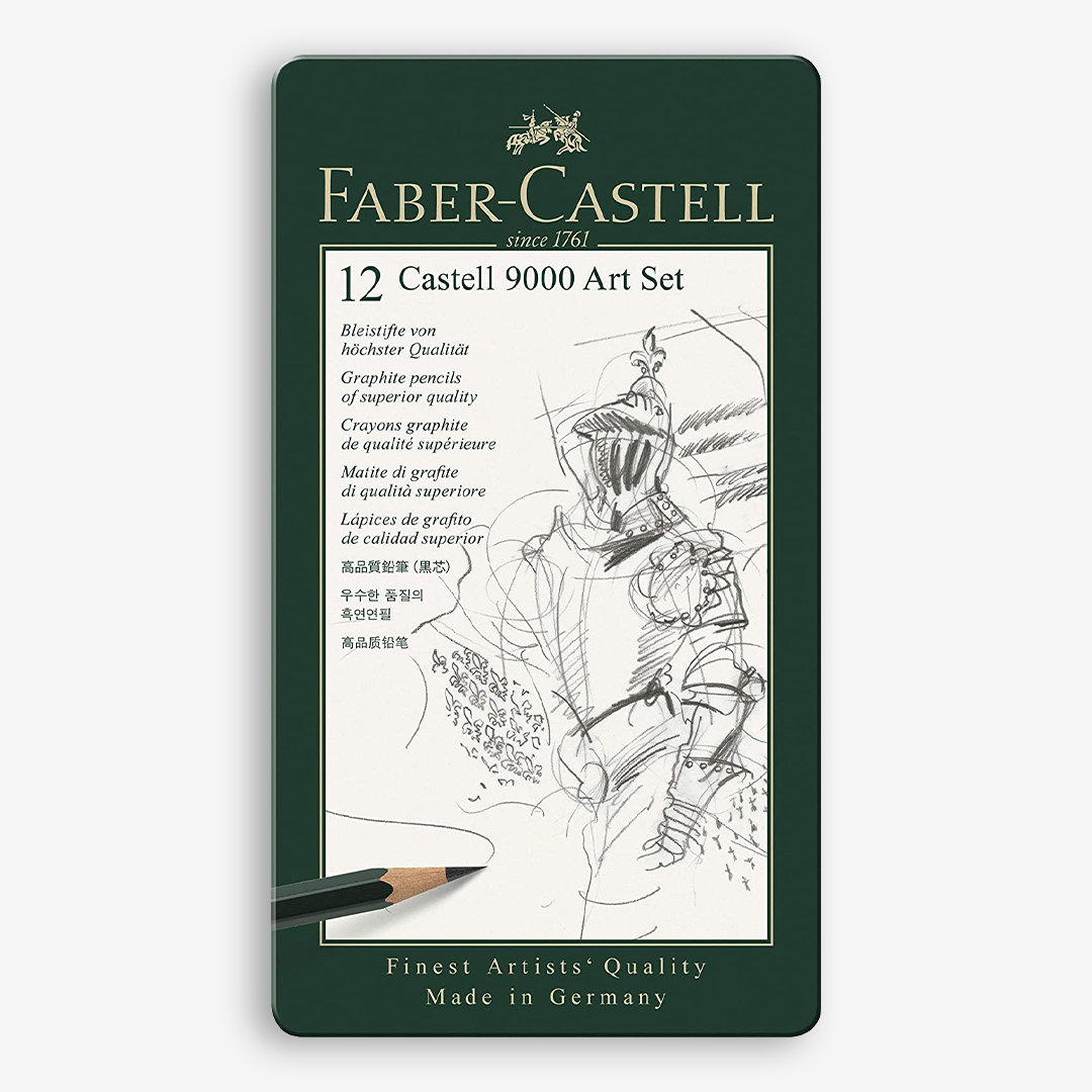 Faber Castell 9000 Artist Sketch Pencil 12 Pcs Set