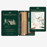 Faber Castell Pitt Monochrome Set Tin of 12