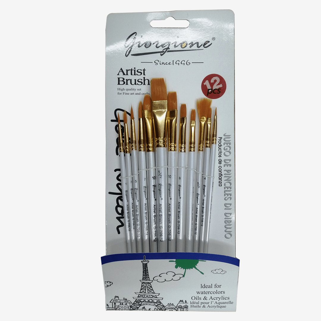 Giorgione Artist Brush Set Pack 12