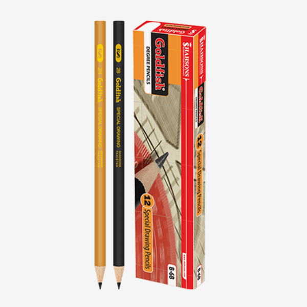 Goldfish Degree Pencil Pack Of 12 - thestationerycompany.pk