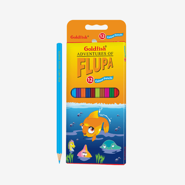 Goldfish Flupa Color Pencil Pack Of 12 - thestationerycompany.pk