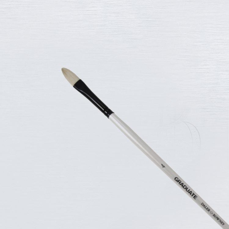 Daler Rowney Graduate Long Handle Bristle Filbert Brushes - thestationerycompany.pk