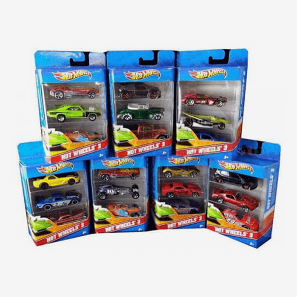 Hot Wheels ESS BSC 3 Car Pack – Color and Style May Vary - thestationerycompany.pk