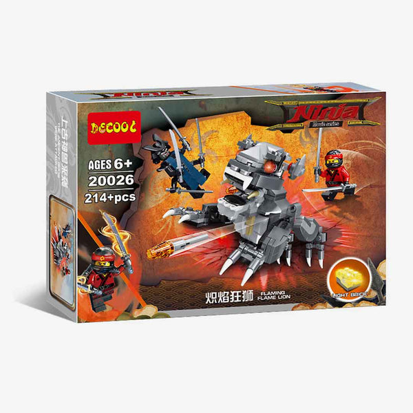 JISI NINJA FLAMING  BLOCKS 214 PCS