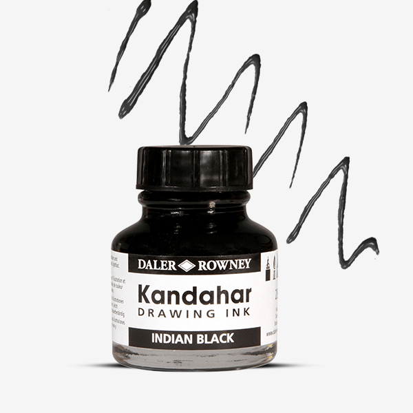 Daler Rowney Kandahar Drawing Ink Indian Black