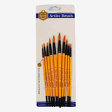 Keep Smiling Acrylic Round Brush Pack Of 10