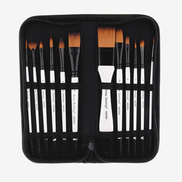 Keep Smiling Artist Value Brush Set 12 Pcs