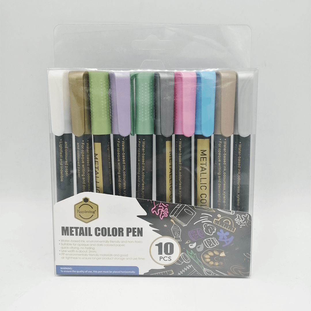 Keep Smiling Metallic Color Marker Pack Of 10 – thestationerycompany.pk