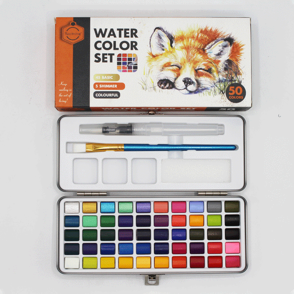 Keep Smiling Watercolor Set Of 50