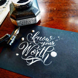 Zig Kuretake Brilliant Silver Mica Calligraphy Ink - thestationerycompany.pk