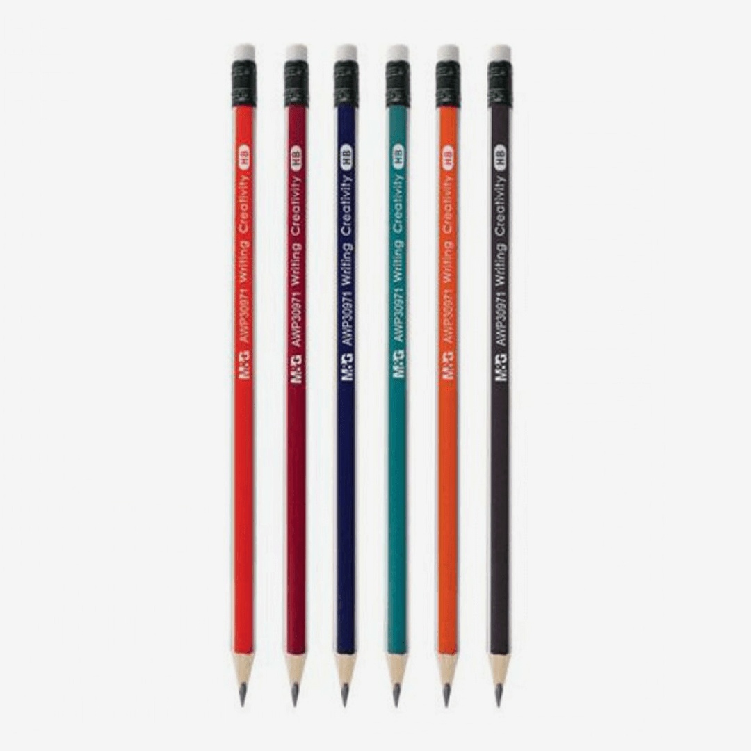 M&G Wooden Pencil with Eraser HB AWP 30971 Single Piece