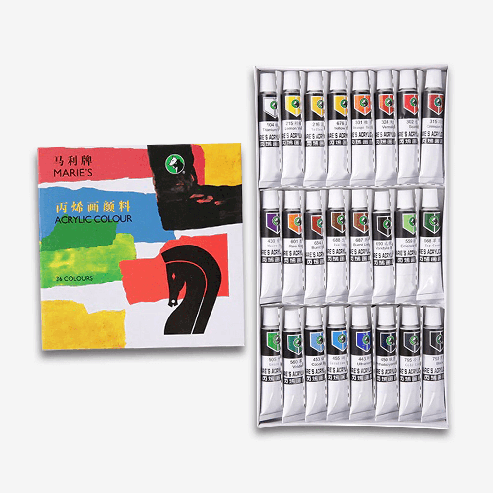 Marie's Acrylic Color Pack Of 36 Tubes