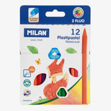 Milan Triangular PlastiPastel Box of 12